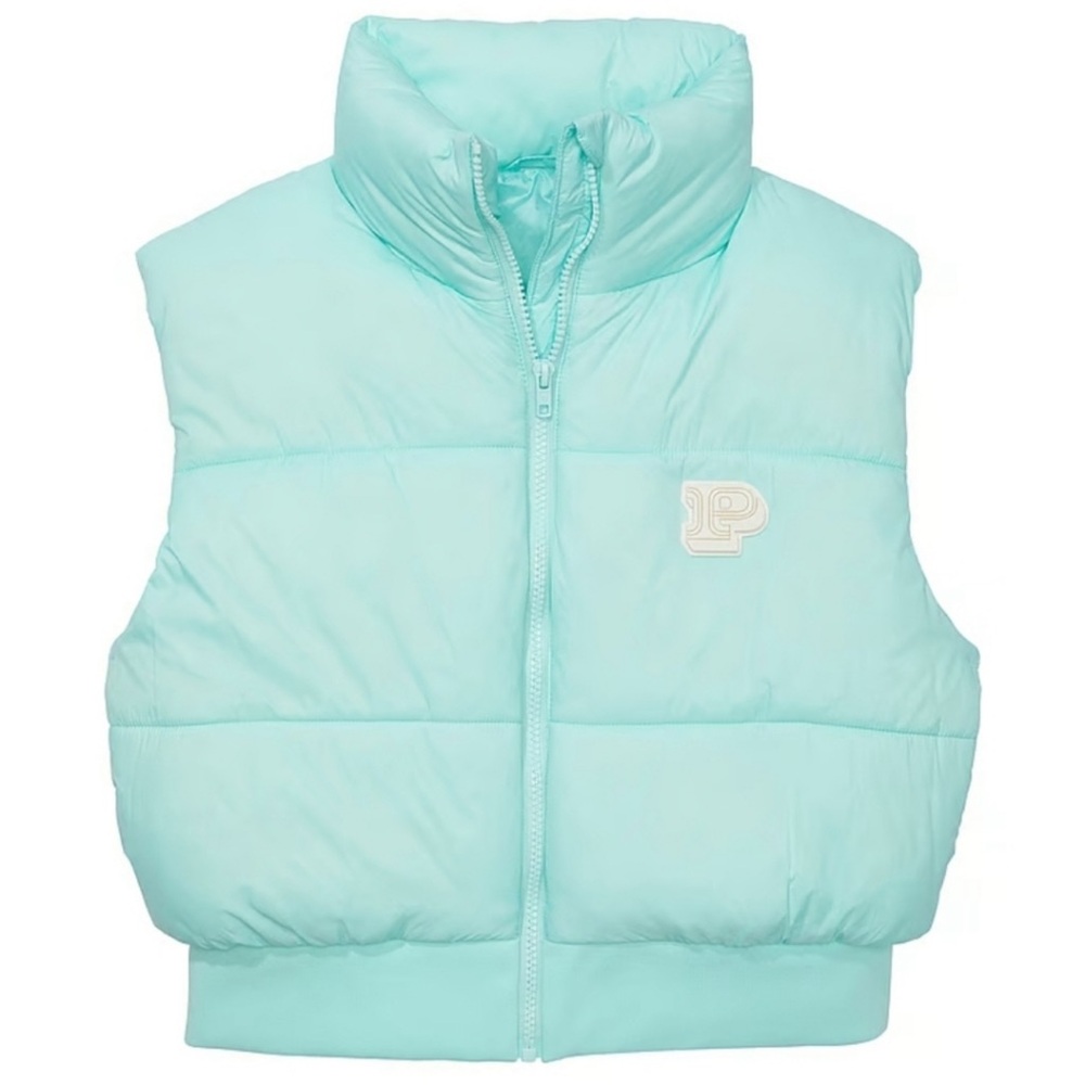 NWOT Victoria’s Secret Pink Logo Crop Cropped
Puffer Vest Opal Size: M